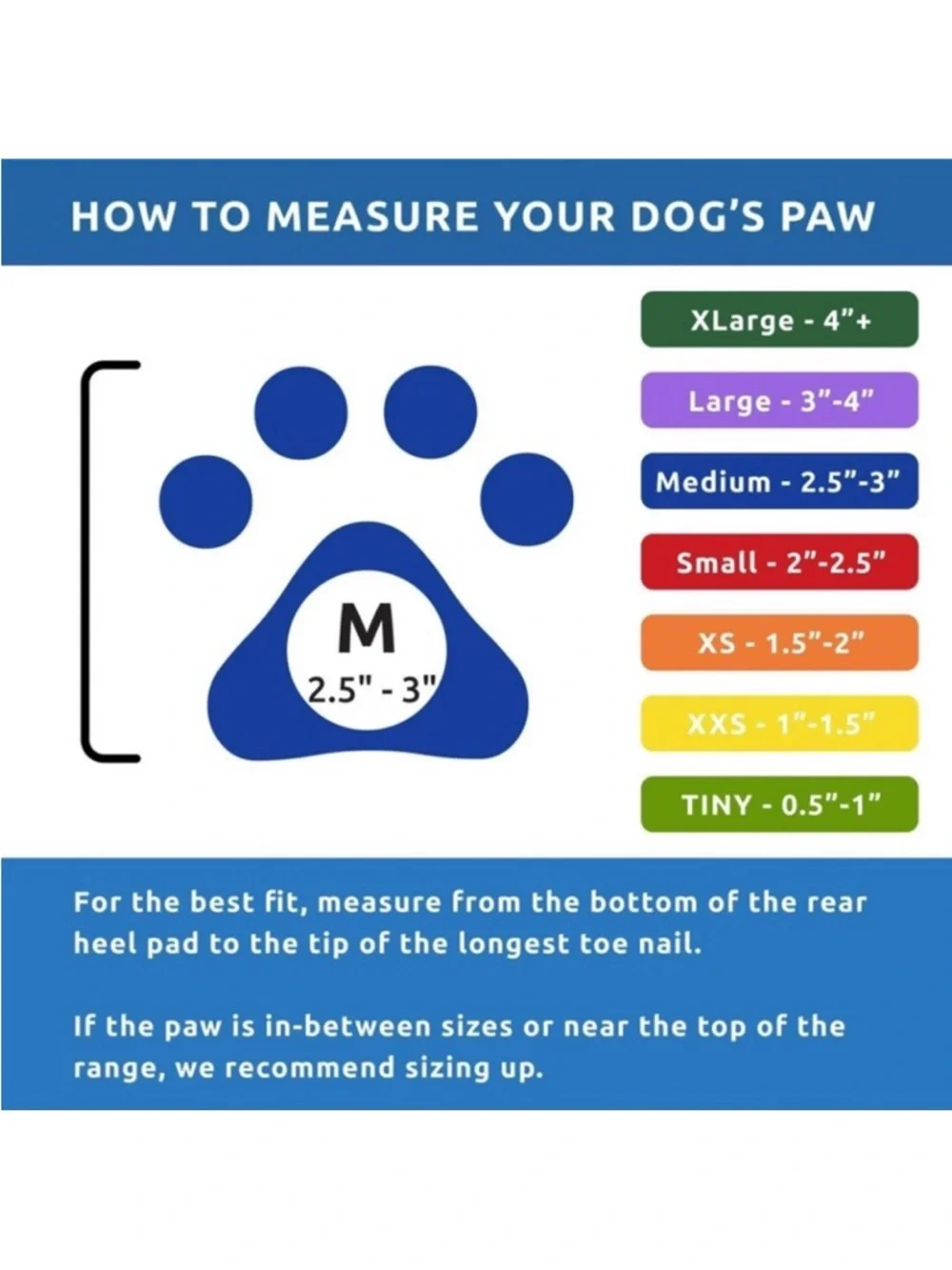 PAWZ Blue Rubber Dog Boots - Medium